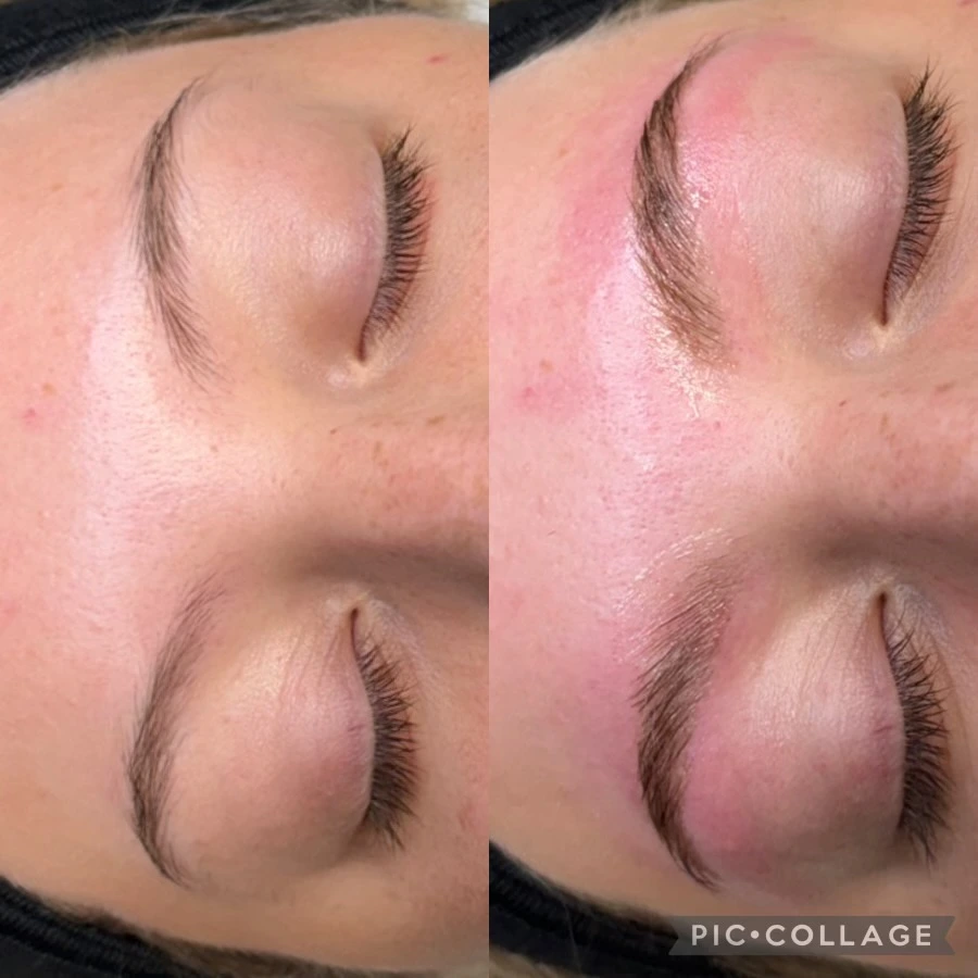 Eyebrow wax tint lamination